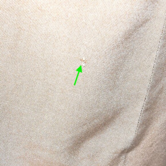 Le Suit Blazer Oatmeal Khaki Size 12 Safari Pockets - Picture 9 of 9